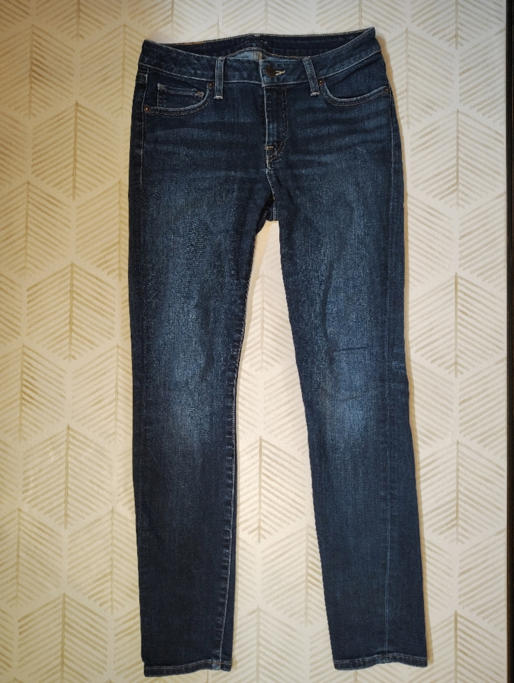 Lucky Size 29 Women's Dark Wash Straight Leg Jeans - Blue
